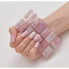 Set De 14 Stickers De Uñas Manicure Instantánea Rosado Rosa